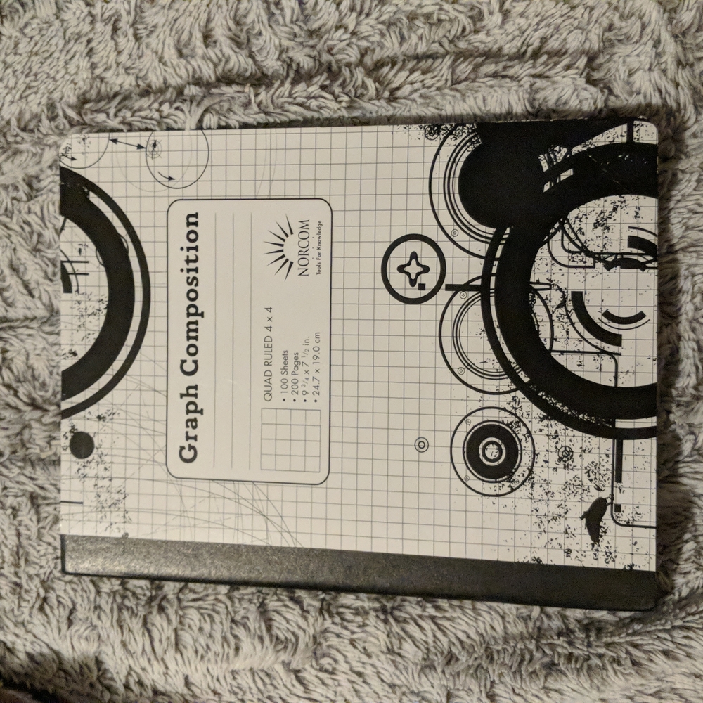 GRAPH COMPOSITION QUAD RULED 4X4